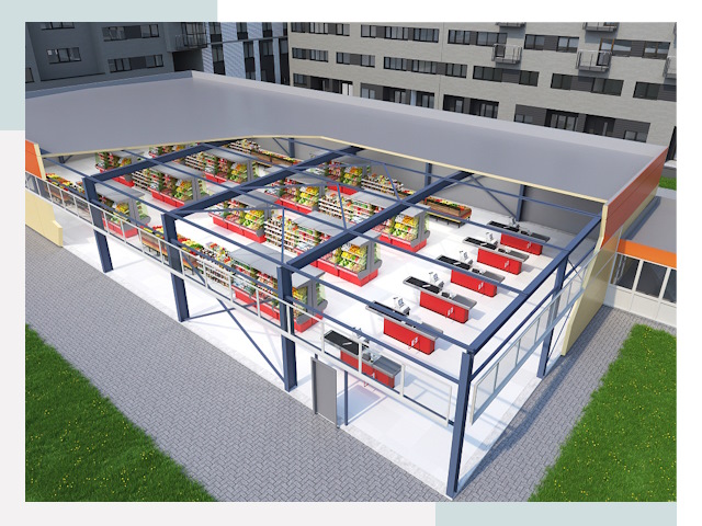 Строительство магазинов в Мелеуз от 614 руб. за м²