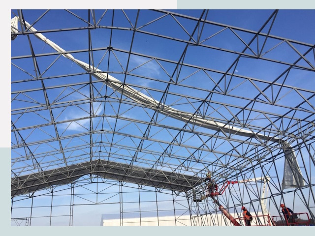 Шатровые ангары от 614 руб. в Мелеузе и Башкирии