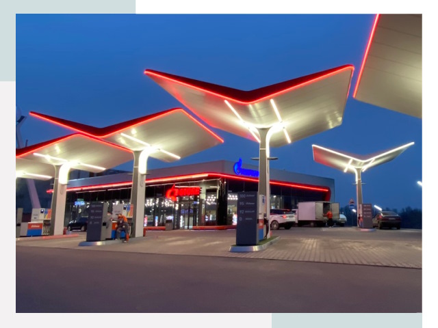 Навесы для АЗС в Мелеузе